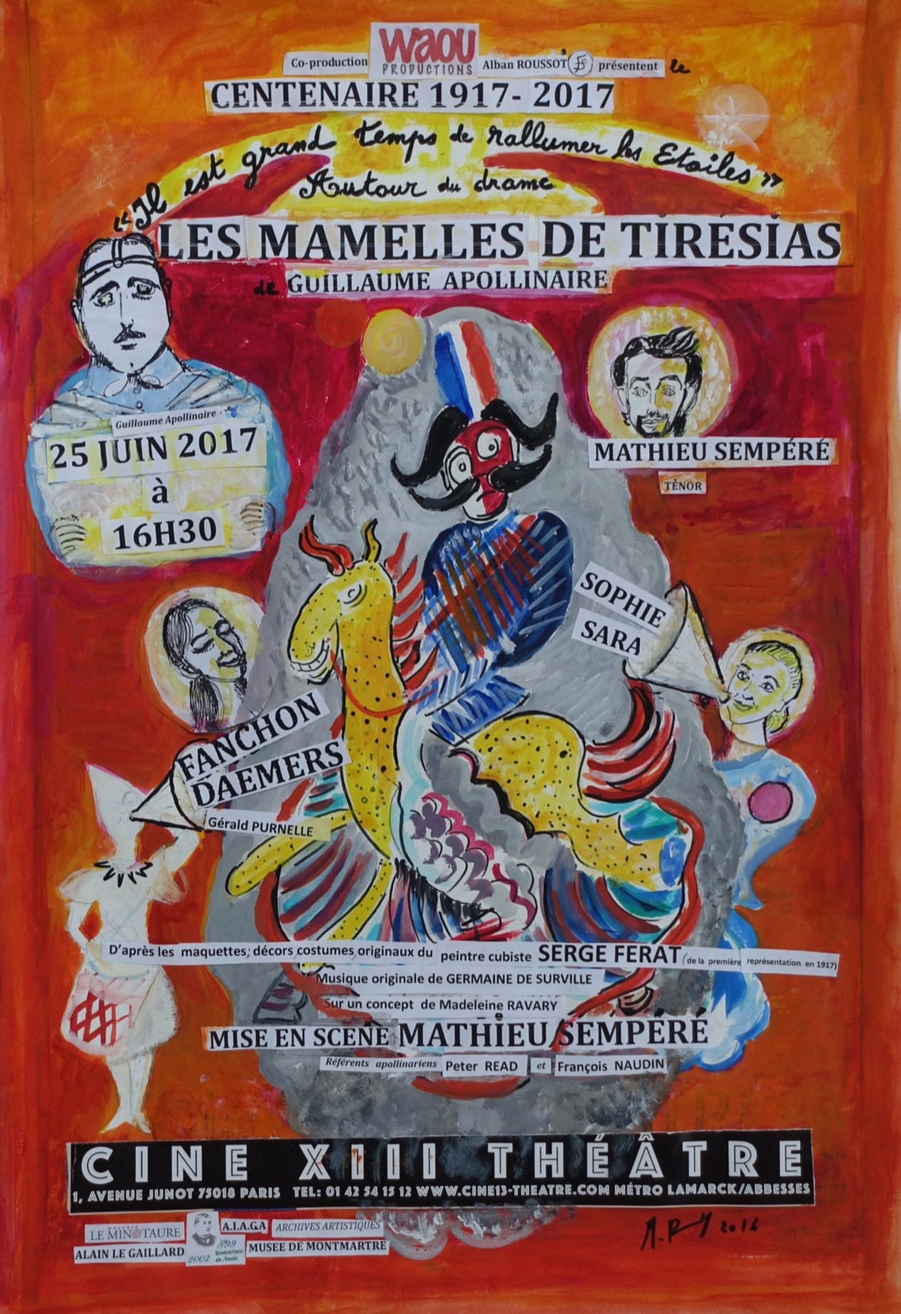 Affiche Spectacle mamelles de tiresias 25 juin 2017